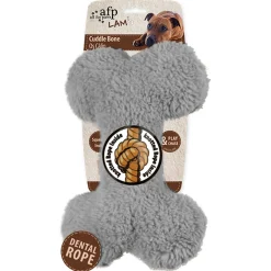 All For Paws Lamswool Plush Bone - Hondenspeelgoed - 23x15x6 cm Assorti