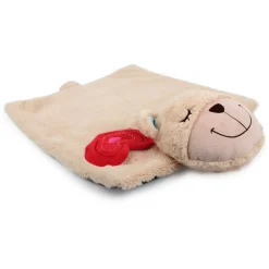 All For Paws Little Buddy Heart Beat My Fellow Bear Blanket - Hondenspeelgoed - 40x34 cm Creme