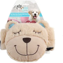 All For Paws Little Buddy Heart Beat My Fellow Bear Blanket - Hondenspeelgoed - 40x34 cm Creme