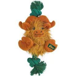 All For Paws Safari  Big Foot Buffalo - Hondenspeelgoed - 31 cm Bruin