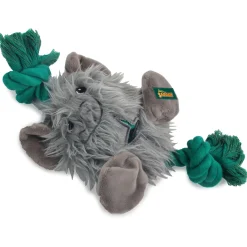All For Paws Safari Big Foot Elephant - Hondenspeelgoed - 31 cm Grijs