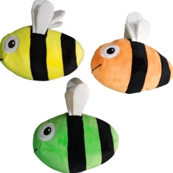 All For Paws Speeltje Happy Bee - Hondenspeelgoed - 18 cm Geel Zwart