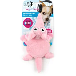 All For Paws Speeltje Ultrasonic Olifant - Hondenspeelgoed - 32x19x9 cm Roze