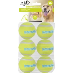 All For Paws Tennisballen Voor Fetch'N Treat - Hondenspeelgoed - Geel 6 stuks