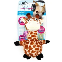 All For Paws Ultrasonic Giraf - Hondenspeelgoed - 23.5x17x8.5 cm Bruin