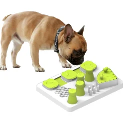 All For Paws Voerspel - Hondenspeelgoed - Wit Groen