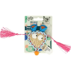All For Paws Whisker Fiesta Mouse Face - Kattenspeelgoed - 18x5x1.5 cm Multi-Color