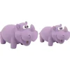All For Paws Zootex Reginald The Rhino - Hondenspeelgoed - 15x6x8 cm Paars S