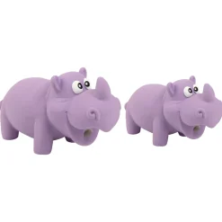 All For Paws Zootex Reginald The Rhino - Hondenspeelgoed - 15x6x8 cm Paars S