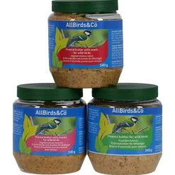 Allbirds&Co Vogelpindakaas Insecten - Tuinvogelvoer - 340 g