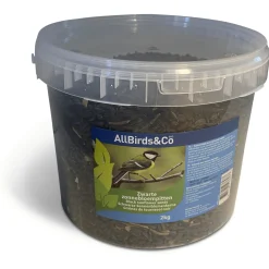 Allbirds&Co Zwarte Zonnebloempitten In Emmer - Tuinvogelvoer - 2 kg
