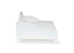 Anaiza Design Hondensofa Lulu Met 22 Karaats Bladgoud - Hondenbank - 50.5x63x35 cm Wit Goud