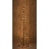 Anna's Collection Boom Met Ster - Kerstverlichting - Ø55x240 cm Zwart 140 Led Classic Warm Met Timer
