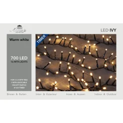 Anna's Collection Cluster Ivy Led - Verlichting - 16 m Warm Wit 700 Led