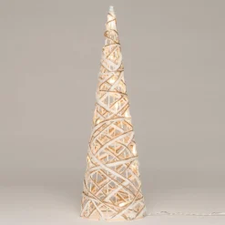 Anna's Collection Decoratieboom Besneeuwd - Kerstverlichting - 40 cm Warm Wit 10