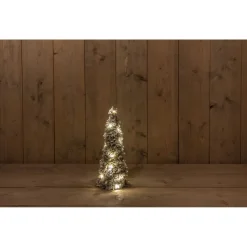 Anna's Collection Decoratieboom Groen Besneeuwd - Kerstverlichting - 40 cm Warm Wit 20