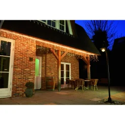 Anna's Collection Icicle Lights Transparant - Kerstverlichting - 360x60 cm Warm Wit