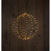 Anna's Collection Metalen Bal Met Ledverlichting - Kerstverlichting - Ø50 cm Zwart 216 Led Classic Warm