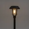 Anna's Collection Solar Lantaarn Op Steker - Staande Buitenlamp - 41 cm Zwart