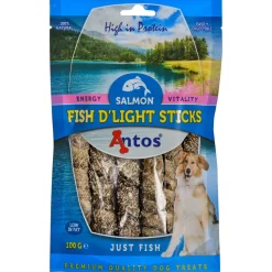 Antos Fish D'Light Salmon Sticks - Hondensnacks - Zalm 100 g