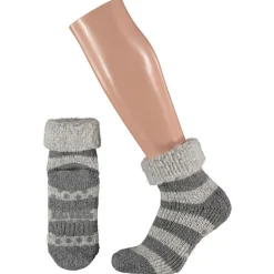 Apollo Dames Wollen Huissokken - Sokken - Assorti Streep 35/38-39/42