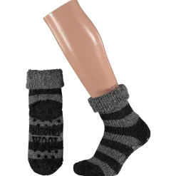 Apollo Dames Wollen Huissokken - Sokken - Assorti Streep 35/38-39/42