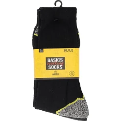 Apollo Werksokken 5-Pack - Sokken - Zwart 5 paar 5-Pack 39/42