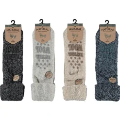 Apollo Wollen Sok Antislip - Sokken - Assorti Dark Ass. 39/42-43/46