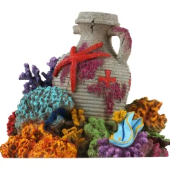 Aqua Della Amfoor Koraal 2 - Aquarium - Ornament - 13.9x11.5x12.4 cm
