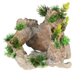 Aqua Della Limestone - Aquarium - Ornament - 24x20x21.5 cm Groen