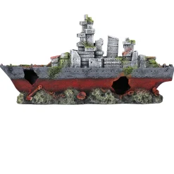 Aqua Della Verlaten Schip - Aquarium - Ornament - 39x10x20 cm