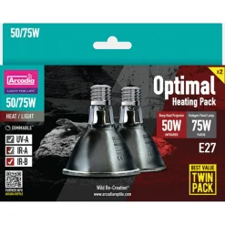 Arcadia Optimal Heating Twin Pack - Verwarming - 50/75 Watt E27