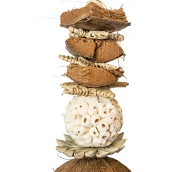 Back Zoo Nature Mixed Tower With Cups - Vogelspeelgoed - 20x11x36 cm Natural