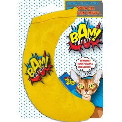 Bam! Catnip Banaan - Kattenspeelgoed - 16 cm Geel