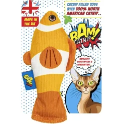 Bam! Catnip Clownvis - Kattenspeelgoed - per stuk