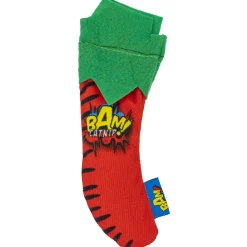 Bam! Catnip Peper - Kattenspeelgoed - 16 cm Rood Groen
