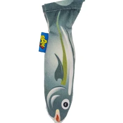 Bam! Catnip Vis - Kattenspeelgoed - 16 cm Grijs per stuk