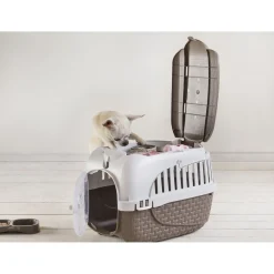 Bama Pet Transportbox - Kattenvervoersbox - 52x33x34 cm Taupe