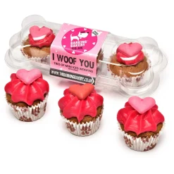 Barking Bakery I Woof You Valentines Mini Iced Trios - Hondensnacks - 3 stuks
