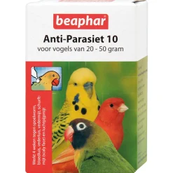 Beaphar Anti-Parasiet 10 Vogel - Vogelapotheek - 2 pip 20 - 50 G