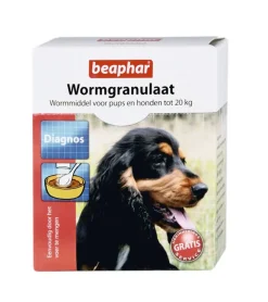 Beaphar Diagnos Wormgranulaat Hond 3x - Anti wormenmiddel - per stuk 2 Tot 20 Kg
