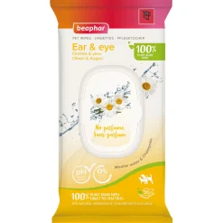 Beaphar Dierendoekjes Ogen & Oren - Oogverzorgingsmiddel - 30 stuks 100% Plantaardig