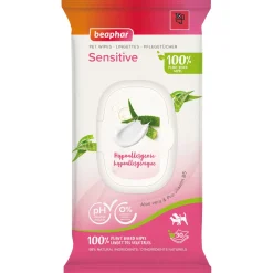 Beaphar Dierendoekjes Sensitive - Vachtverzorging - 30 stuks 100% Plantaardig