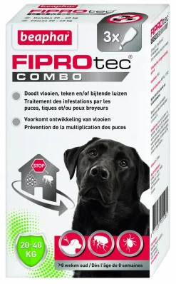 Beaphar Fiprotec Combo Dog 3 pip - Anti vlooien en tekenmiddel