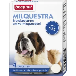 Beaphar Milquestra Hond Rund - Anti wormenmiddel