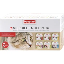 Beaphar Nierdieet Kat Multi Pack - Kattenvoer - Zalm 6x100 g