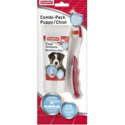 Beaphar Tandpasta & Borstel Combi-Pack Puppy - Gebitsverzorging - Lever 50 g
