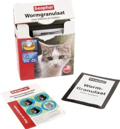 Beaphar Wormgranulaat Kat - Anti wormenmiddel - per stuk 0.7 Tot 6 Kg