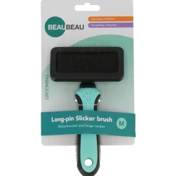 Beaubeau Slickerborstel Lange Tand - Verzorging - 17x9.5 cm Medium