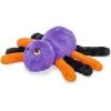 Beeztees Halloween Pluche Spin Itsy - Hondenspeelgoed - 32x22 cm Oranje Paars Zwart